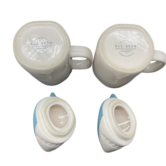 Mommy Shark & Baby Shark Ceramic Mugs Rae Dunn Set Of 2 Ceramic 7"H - Picture 6 of 6